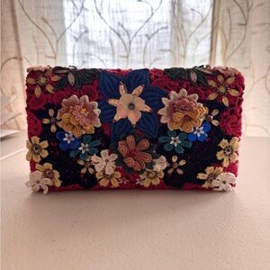Alice + Olivia Multicolor Floral Clutch